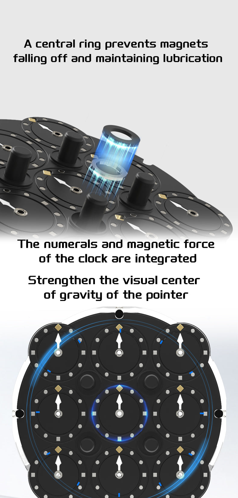 estar clock central ring design