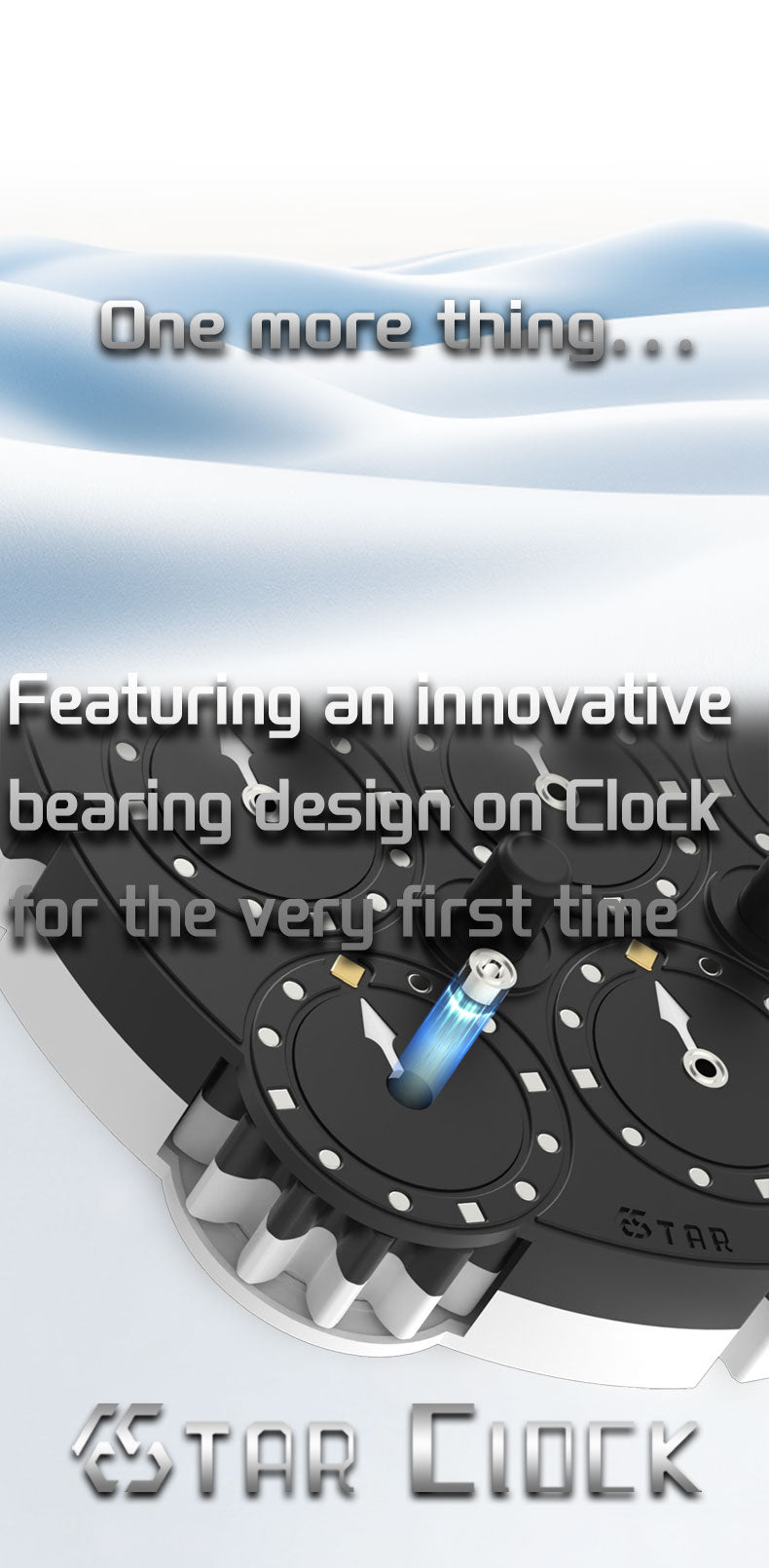 estar clock main image innovative bearing design