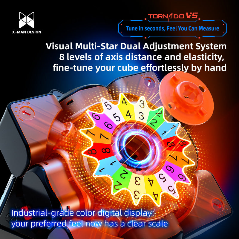 XMD Tornado V5 Dual Adjustment System design 8 levels