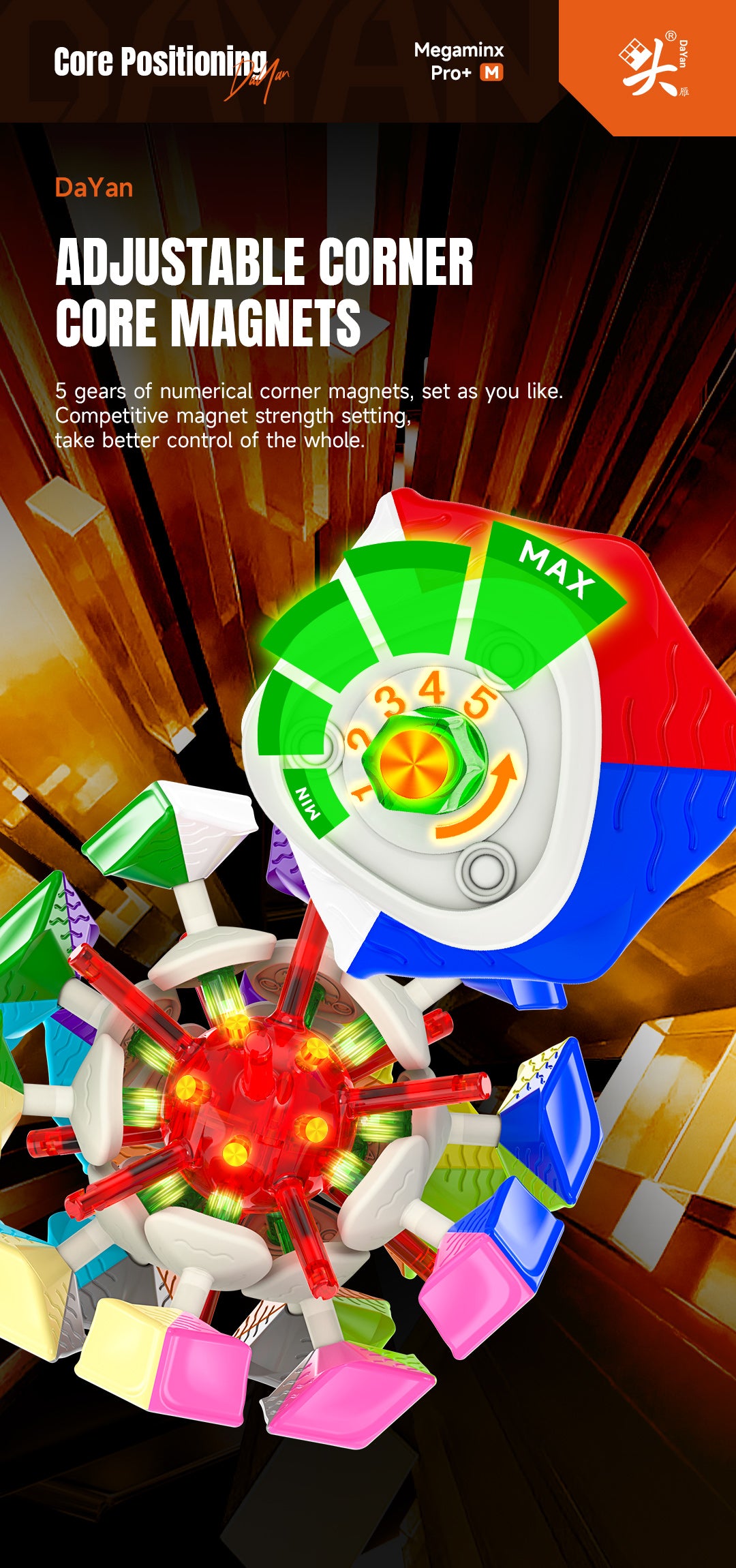 DaYan_Megaminx_Pro_M_Adjustable_Corner_Magnet_Strength