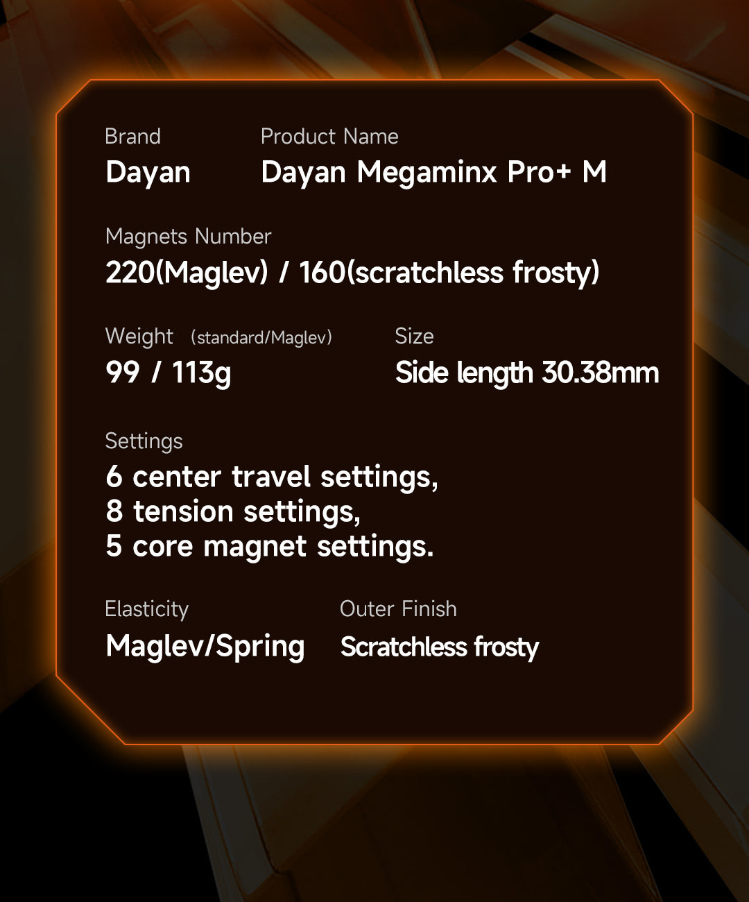 DaYan_Megaminx_Pro_M_Model_Specification