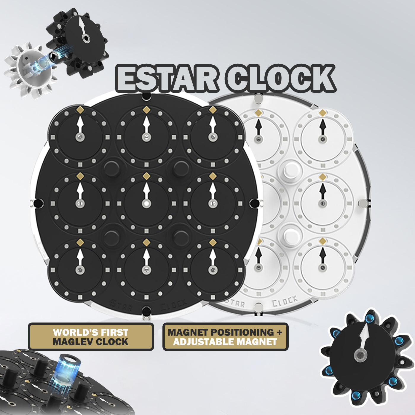 estar clock poster including features
