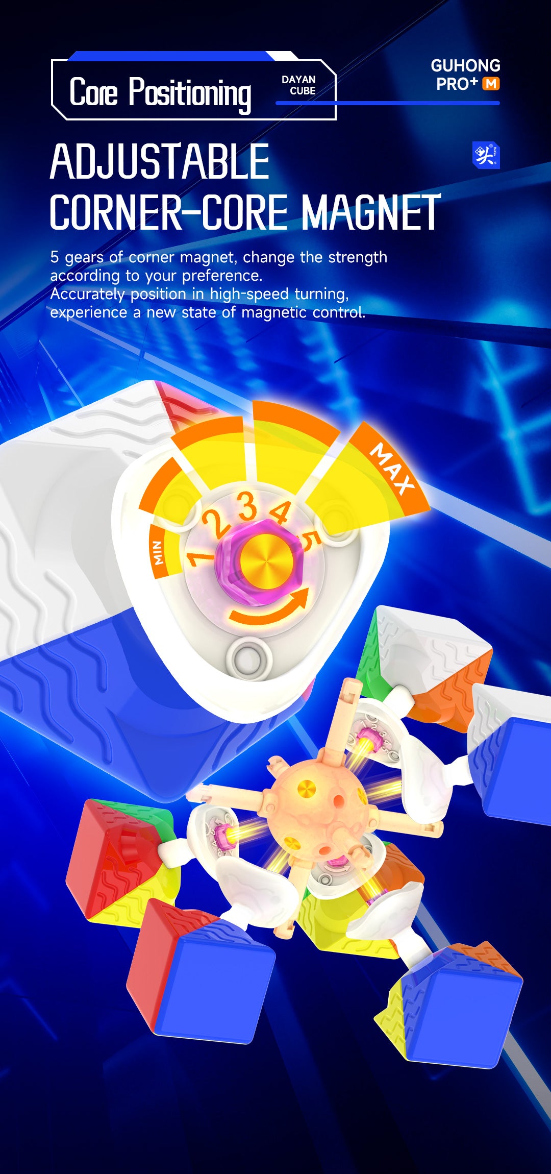 Dayan Guhong Pro+ M - Adjustable Corner Core Magnet