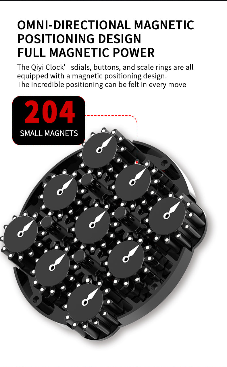 qiyi magnetic clock magnet installation design