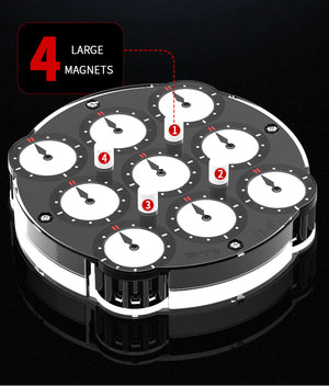 qiyi magnetic clock pin magnet placement