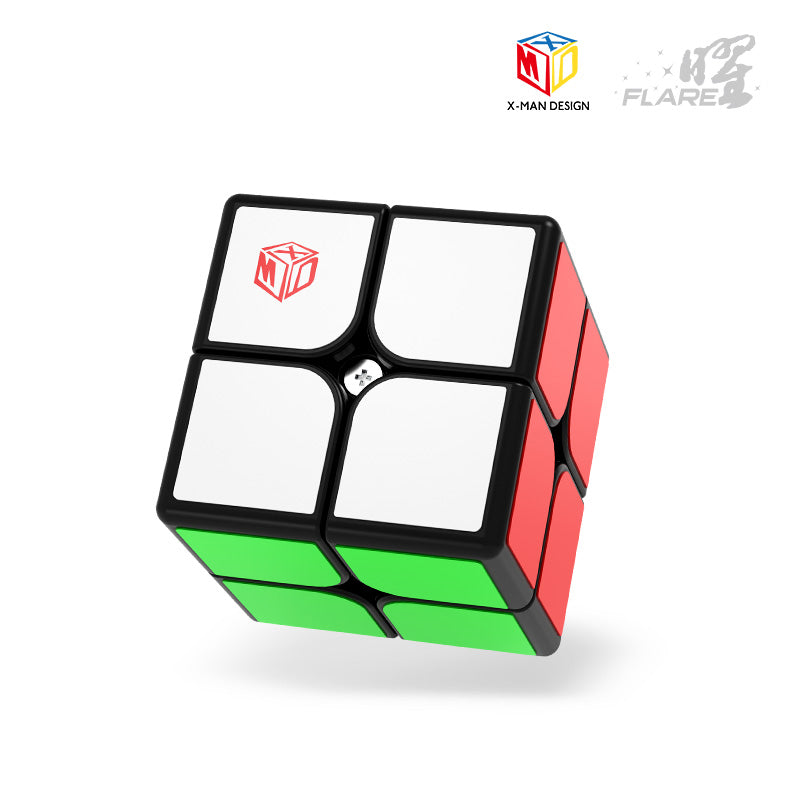 XMD flare 2x2 Magnetic speedcube in black