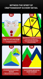 X-Man Bell Magnetic Pyraminx V2 - CuberSpace - Speedcube - Singapore
