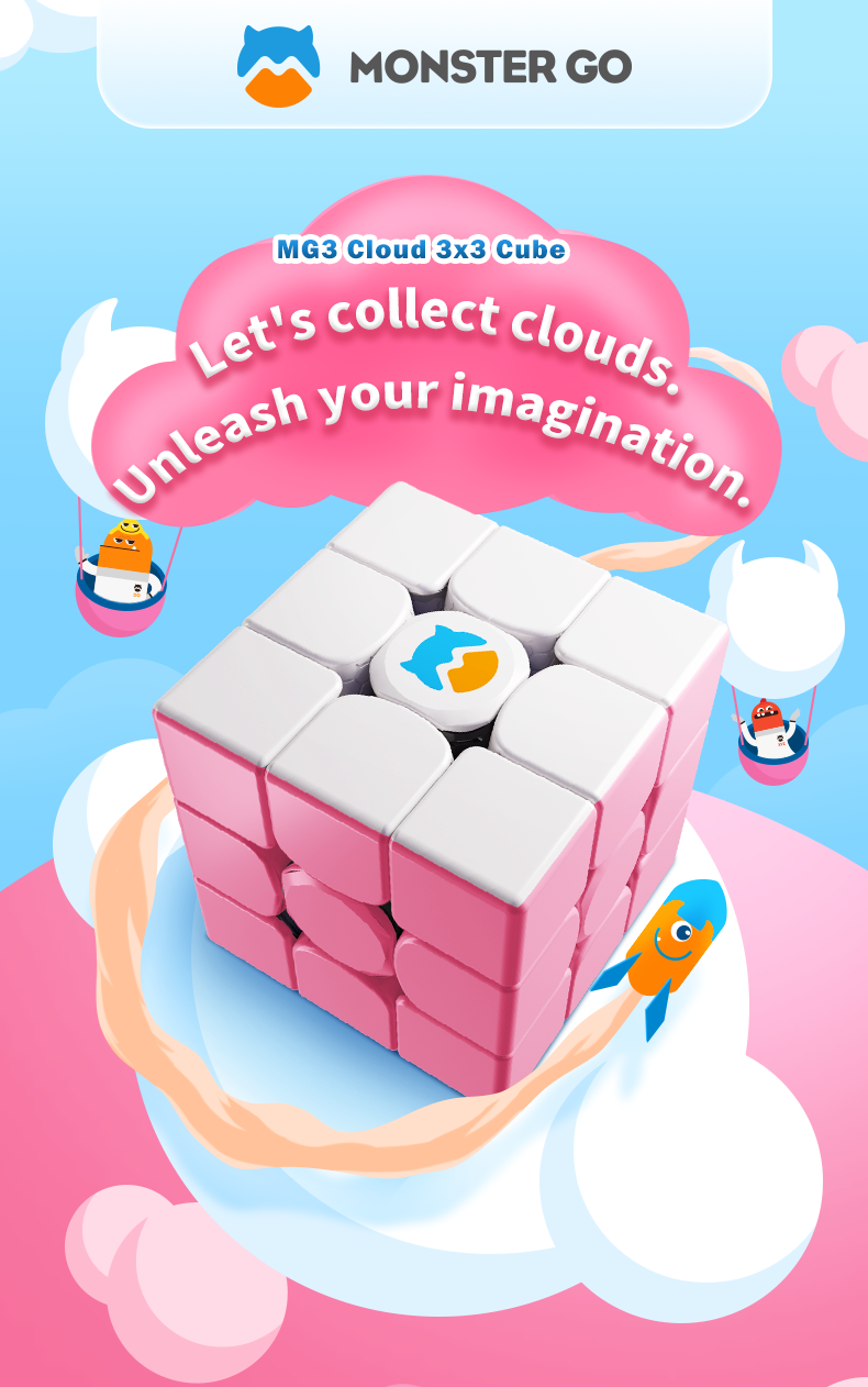 Monster GO 3x3 Cloud [Blue/Pink] - CuberSpace