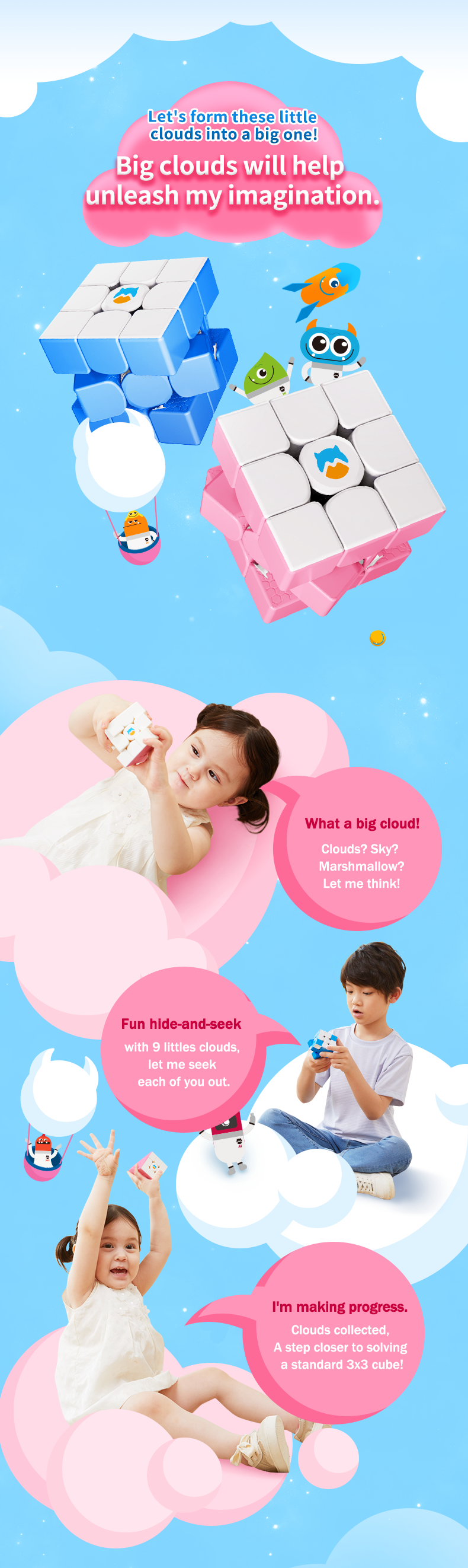 Monster GO 3x3 Cloud [Blue/Pink] - CuberSpace