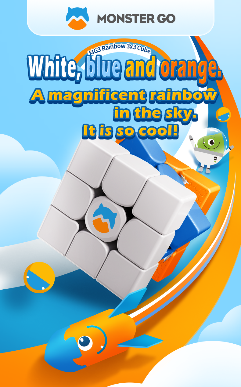 Monster GO 3x3 Rainbow - CuberSpace - Speedcube - Singapore